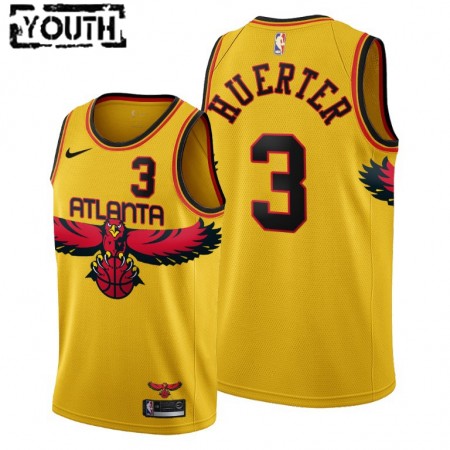NBA Børn Trøje Atlanta Hawks Kevin Huerter 3 Nike 2021-22 City Edition Throwback 90s Swingman